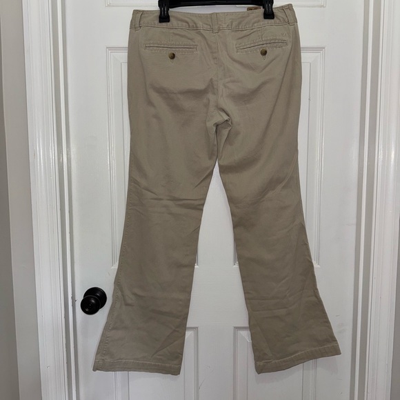 American Eagle Outfitters Light Khaki Pants Work School Casual Size 10 - Picture 7 of 9